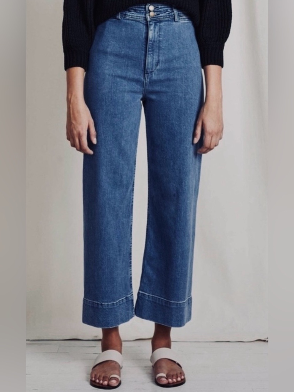 Apiece Apart Merida High-Rise Kick Flare Jeans / Medium Dark Wash / Size 28